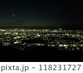 京都　大文字焼きの火床からの夜景 118231727