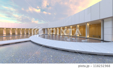 円形が特徴的な美術館 118232368