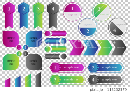 Gradient infographics 5 118232579