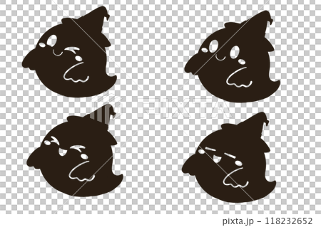 帽子を被ったおばけの影 帽子を被ったおばけの影 118232652