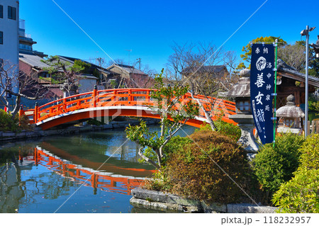 神泉苑 　法成就池と法成橋（京都市中京区） 118232957