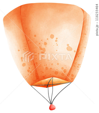 Orange floating lantern 118233464