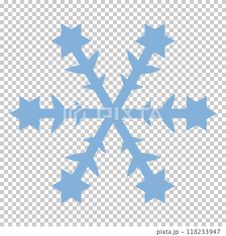 Snow crystal illustration 118233947