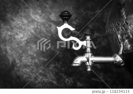 Samovar spout close-up Samovar spout close-up 118234115