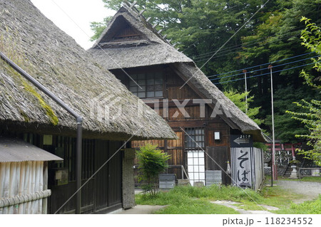 山梨県の西湖いやしの里根場で撮影した古民家。 118234552
