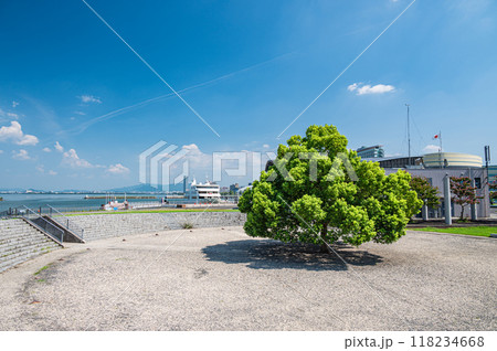 浜大津の公園風景　滋賀県大津市 118234668