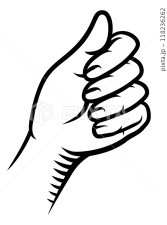 Hand Vintage Retro Woodcut Style 118236262