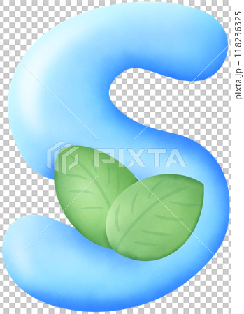 Font S green leaves 118236325