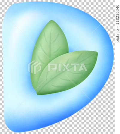 Font D green leaves 118236340