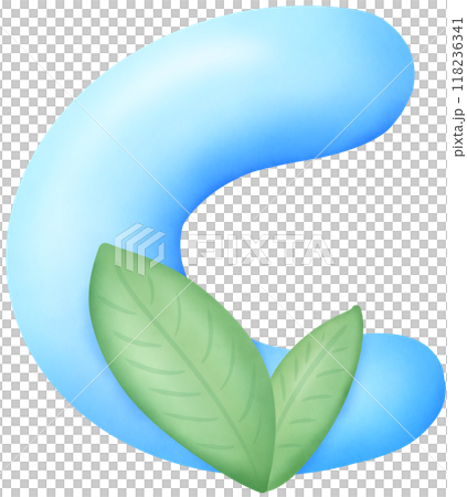 Font C green leaves 118236341