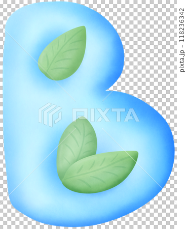 Font B green leaves 118236342