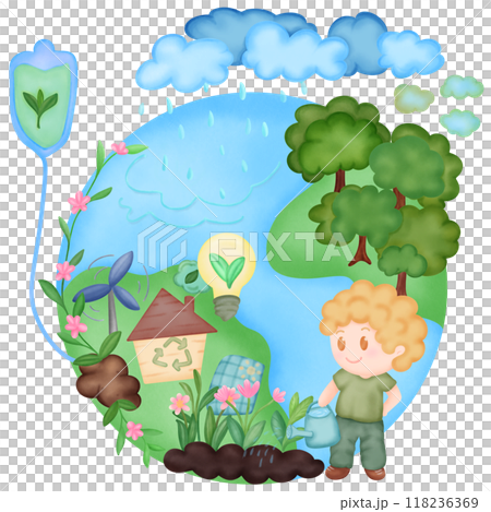 Natural cycle earth day Natural cycle earth day 118236369