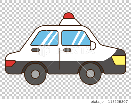 シンプルなパトカーのイラスト シンプルなパトカーのイラスト 118236807