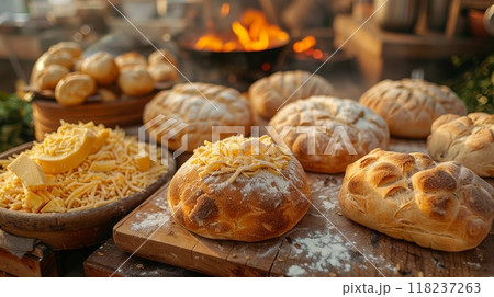 Freshly baked bread 118237263