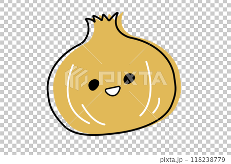 かわいいたまねぎのイラスト 118238779
