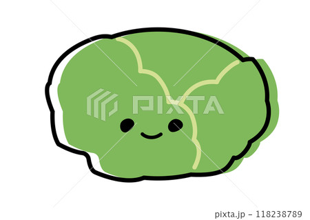 かわいいキャベツのイラスト 118238789