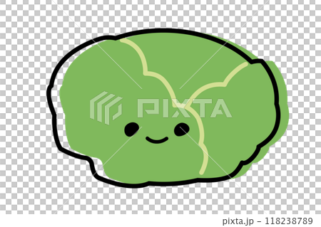 かわいいキャベツのイラスト 118238789