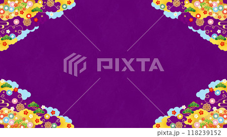 背景素材-初春フレーム13-1 背景素材-初春フレーム13-1 118239152