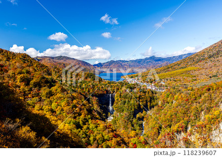 栃木県・奥日光　 明智平から望む秋の絶景 118239607
