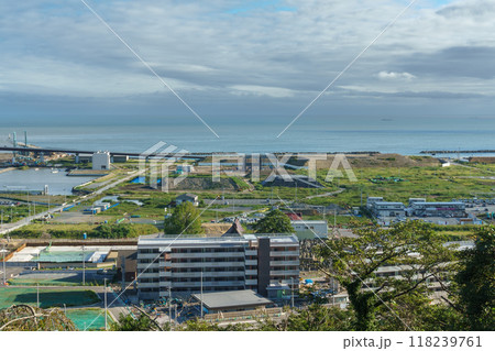 石巻市日和山公園から眺める沿岸部の風景 ishinomaki hiyoriyama park 石巻市日和山公園から眺める沿岸部の風景 ishinomaki hiyoriyama park 118239761