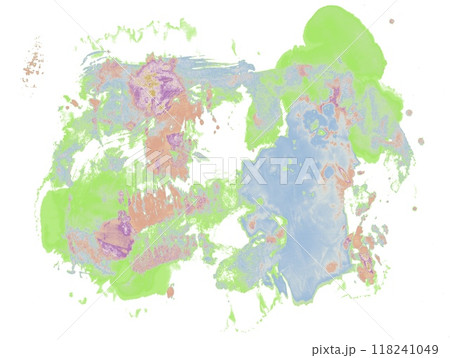 水彩絵具で描いた世界地図 118241049