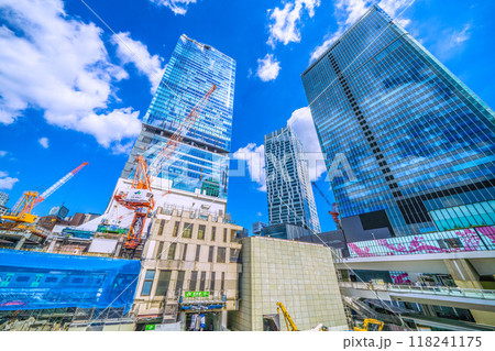 日本の東京都市景観 山手線が…さよなら渋谷駅西口…そして、渋谷駅西口上空施設新築計画始動!…=11日 日本の東京都市景観 山手線が…さよなら渋谷駅西口…そして、渋谷駅西口上空施設新築計画始動!…=11日 118241175
