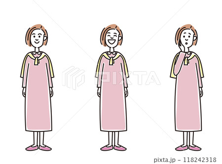 若い女性の色々な表情 118242318