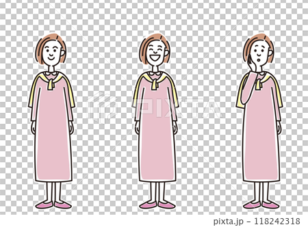 若い女性の色々な表情 118242318