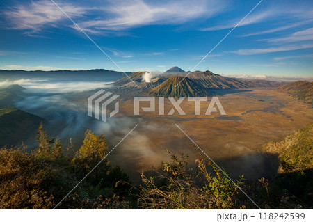 Bromo volcano at sunrise, East Java, Indonesia 118242599
