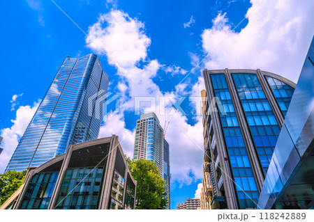 日本の東京都市景観 暑さ続く。麻布台ヒルズなどを望む＝令和6年9月11日 118242889