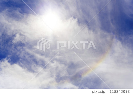 夏の空と太陽と雲　横浜 118243058