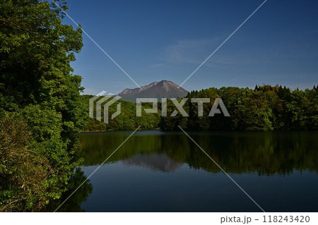 新緑に包まれた初夏の大山 新緑に包まれた初夏の大山 118243420