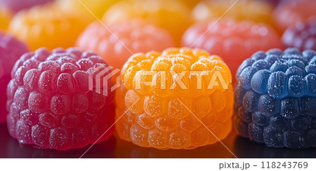 Wax candies. Background of various sweets. Wax candies. Background of various sweets. 118243769