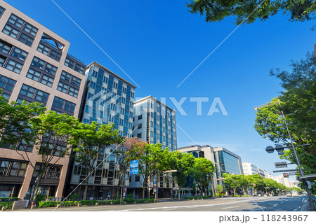京都御池通　烏丸御池付近の風景 118243967