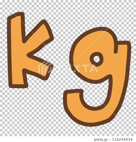 Hand drawn kilograms Hand drawn kilograms 118244034