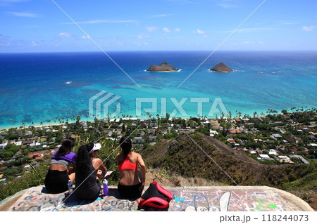 オアフ島　ラニカイ・ピルボックス・トレイル 118244073