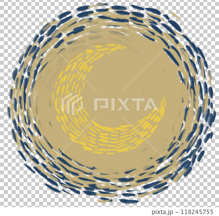 Starry night moon illustration hand painting modern style vincent van gogh inspire stars and crescent moon 118245755