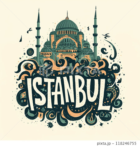 Logo Istanbul is a city with a beautiful architecture and a rich history. It is a popular tourist destination and a cultural hub Logo Istanbul is a city with a beautiful architecture and a rich history. It is a popular tourist destination and a cultural hub 118246755