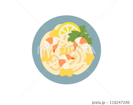 タイ料理の、パッタイのアイコンのイラスト タイ料理の、パッタイのアイコンのイラスト 118247200