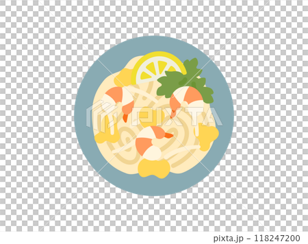 タイ料理の、パッタイのアイコンのイラスト タイ料理の、パッタイのアイコンのイラスト 118247200