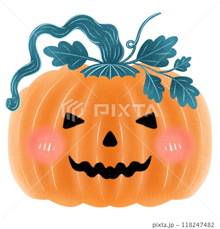halloween pumpkin with scary face. Happy Halloween collection pumpkins  118247482