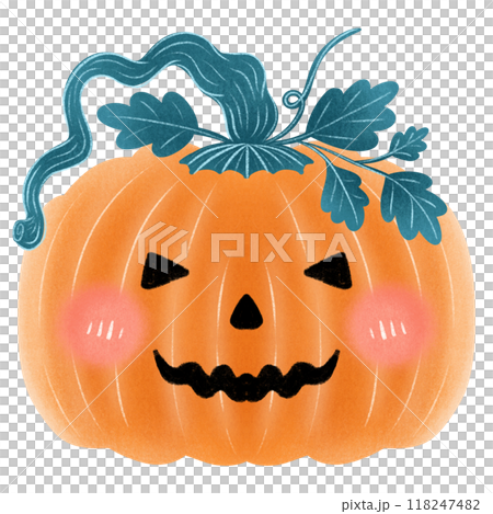 halloween pumpkin with scary face. Happy Halloween collection pumpkins  118247482