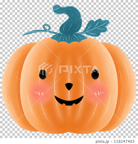 Main symbol of Happy Halloween holiday. halloween pumpkin with smile face 118247483