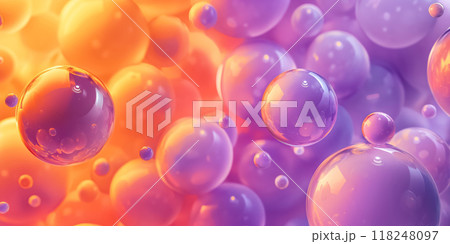 A Beautiful and Colorful Abstract Bubble Background Illustration that Captivates 118248097