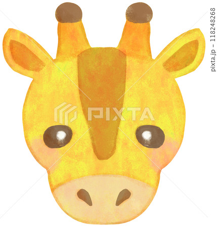 かわいいキリンのイラスト 顔 118248268