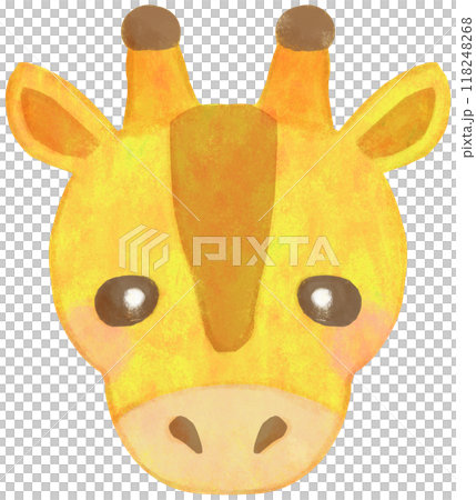 かわいいキリンのイラスト 顔 118248268