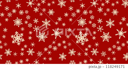 Snowflakes seamless pattern for Christmas holidays. Xmas snowflake ornament for winter holidays greeting card or wrapper. Christmas snowfall texture. Snowflakes seamless pattern for Christmas holidays. Xmas snowflake ornament for winter holidays greeting card or wrapper. Christmas snowfall texture. 118249171
