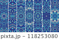Traditional abstract geometric ethnic seamless pattern ornamental. Decorative fabric art textile design 118253080