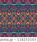 Trendy wallpaper. Fabric texture colorful. Creative layout. Fashion ethnic design. 118253103
