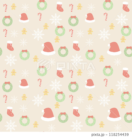 シンプルなクリスマスの背景素材 118254439